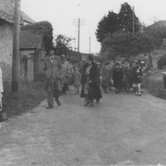Crowd coming down High Street