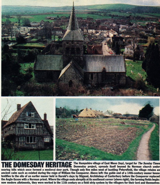 Sunday Times supplement page 2, Heritage.