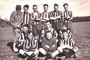There is a Whitear in this East Meon soccer team, but we don't know which he is.