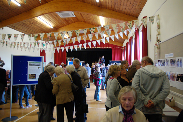 General view of Hall with displays and visitors