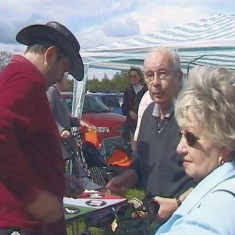 Hazel and Chris Pamplin at Spinning Jenny at Country Fair 