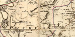 Thomas Milne Map showing 'Wigmore Mill'. 1791