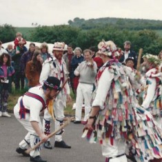 Morris dancers at an early Country Fair,