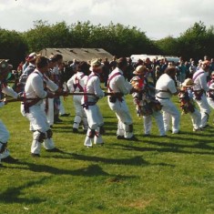 Morris men tug-of-war team
