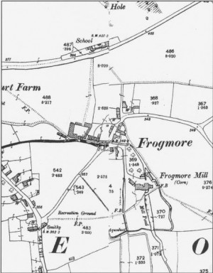 Ordnance Survey Map of Frogmore 1896