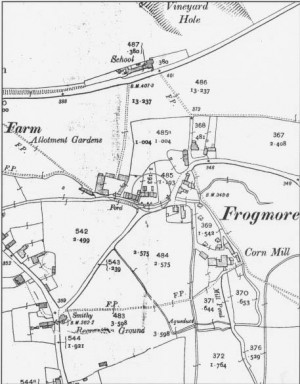Ordnance Survey Map of Frogmore 1909