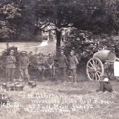 The KItchen The Worcestershire Regiment bivouacking in East Meon in June 1911