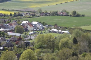 Aerial View of Country Fair, an event which has taken place every year since 1993.