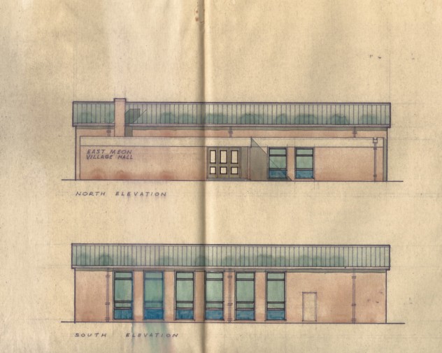 North and south elevations of early design.