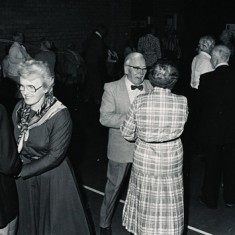 Dance in VIllage Hall. left to right, John and Jean Berry, John Witt