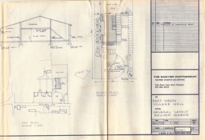 Architect's panel, end elevation, plan of landscape websize