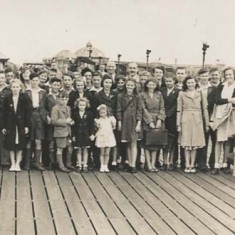East Meon Youth Club Outing to Seaside, late '40s or early '50s
