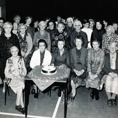 Back row, Ivy Cook, Shirley Kitcher, Mrs Bray, Nurse Day, Eileen Atkinson, Loreie Wilmot-Smith. 2nd row Audrey Street, Mrs Clitheroe, Mrs Aislewood, Rachel Mackinlay, Lettice Ross, Beryl Knight, Mrs Kille, Iris Porter. Front, Clarrie Fisher, Marion Lambert, Phyllis White, Dorrie Fisher.