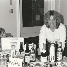Jenny and Alastair Wheeler Jenny Wheeler and son Alastair Wheeler at raffle