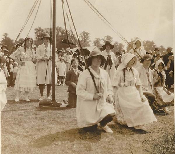 Maypole dancers, date unknown.