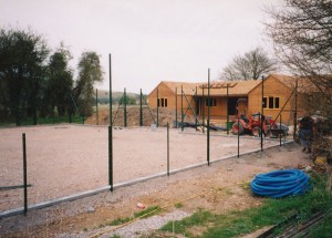 The new pavilion under construction in 2003.