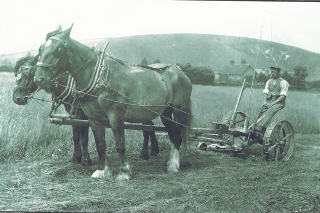 William Hope Lambert, photographed outside Pastures probably in 1914