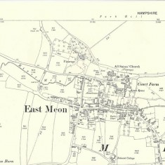 1896 map of East Meon. Providence chapel not shown, Baptist where Zoar was previously.