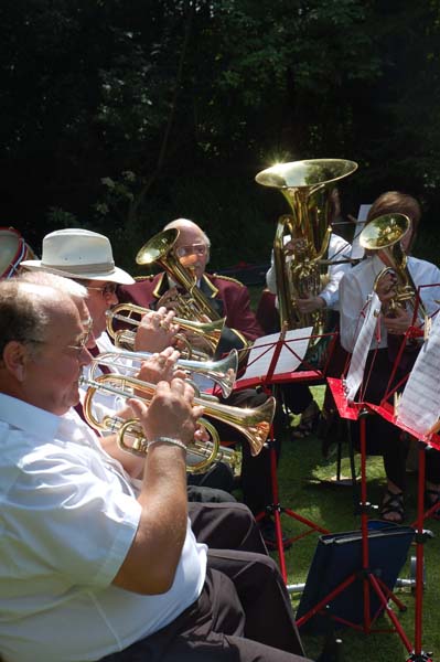Blendworth Brass Band regularly provide the music