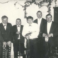 Meonaires L to R, Don Cooper, Geoff Marshall, Les Blackman, David Goddard, John Mundy