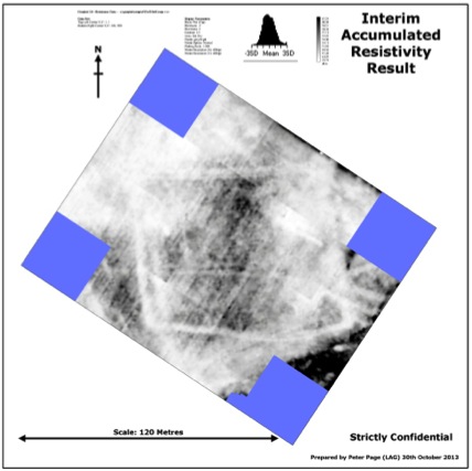 Resistivity survey of specialist site.