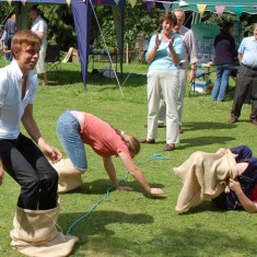 Not finishing the sack race