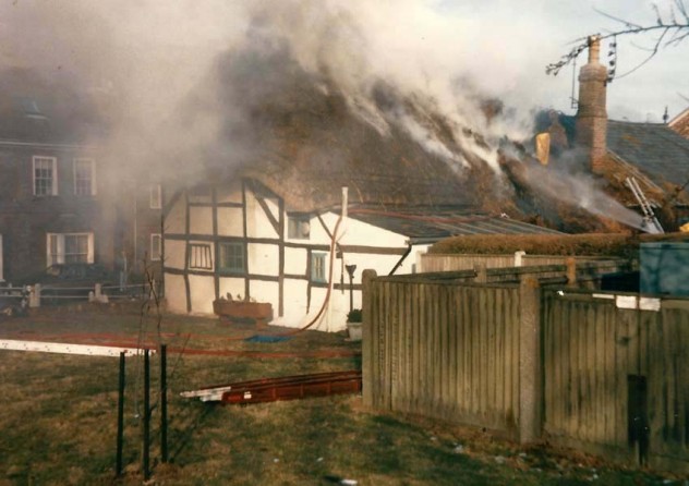 Fire at White Cottage, home of Commander Ronnie Page