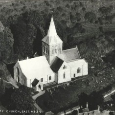 All Saints from air, PC  provided by Frank & Jenny Wheeler. Roof of nave and Lady Chapel appear new