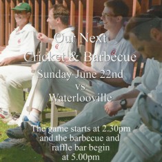 Cricket club poster