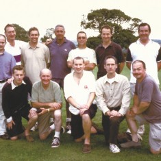 Back row, L to R. n.k., Richard Dampney, Martin James, d.k., Melvyn Dowlen. Simon Edsall, Rob Thorne. Front row, Jeff Wheeler, Geoff Blackman, Alasdair Wheeler, Peter Suart, Chris Warren.