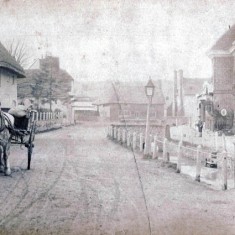 High Street with horse-drawn cart High Street with horse-drawn cart