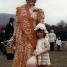 Jenny as beauty queen, 1973