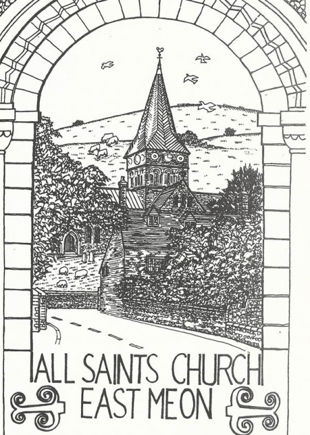 Sketch of All Saints thru' imaginary archway. Provided by Frank & Jenny Wheeler. | Frank & Jenny Wheeler