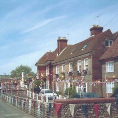 Brooklyn & river bank dressed in bunting 2003 Brooklyn & river bank dressed in bunting, photo by Adrian Pelly