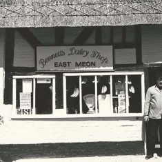 Bennetts Dairy Shop websize Bennetts Dairy Shop, Harold Bennett on left.