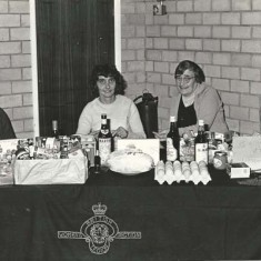 British Legion raffle, L to R Miriam Kille, Joyce Ralls, Ivy Cook, Thelma Hoare