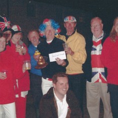 Duck Race winner plus organisers