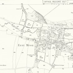 East Meon Map 1869  showing non-conformist chapels, Zoar, Providence and Primitive Methodist.