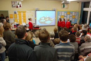 Presentation on Open Day Schoolchildren make presentation on Open Day