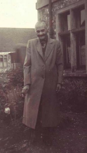 Ellen Christmas, at East Meon Almshouses.