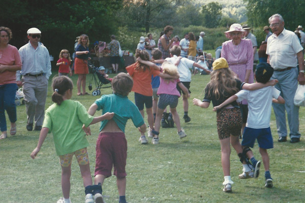 Finish of three-legged race