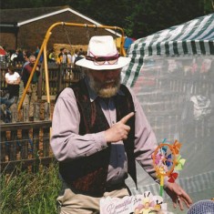 Frank Wheeler at Country Fair - he was the regular master of ceremonies.