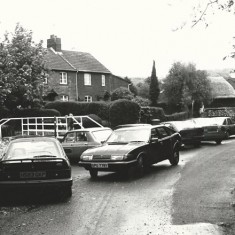 Frogmore with cars Frogmore possibly in the 1970s, showing parking problem.