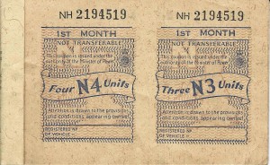 Two motor fuel coupons