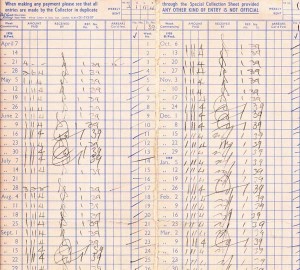 Pages of Barnards rent book