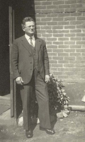 Edward Bone in later life; from 1922 he worked as a lorry driver on the Leydene Estate.