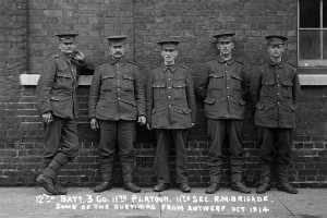 Owen Budd, fourth from the left, 1914