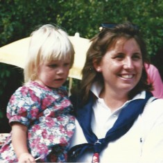 Sarah Rogerson and daughter.
