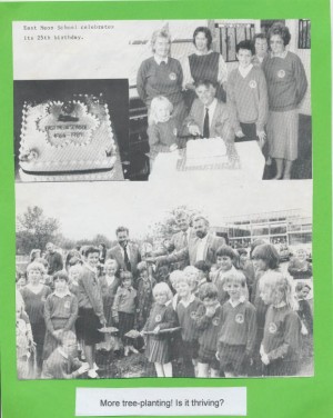 School 25th birthday Display to celebrate 25t years in the new School