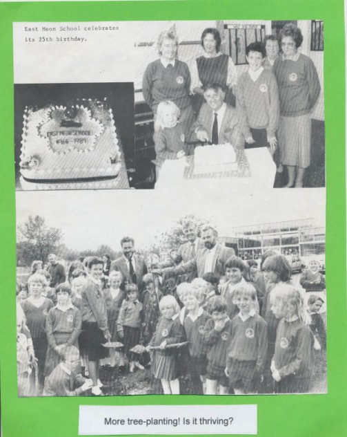 Display to celebrate 25t years in the new School
